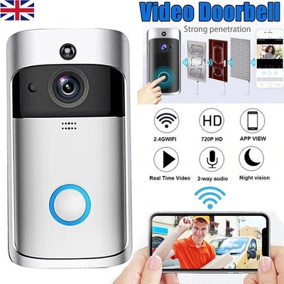 Ring Video Doorbell HD-Video Kabellose Türklingel Erweiterte Bewegungserkennungs