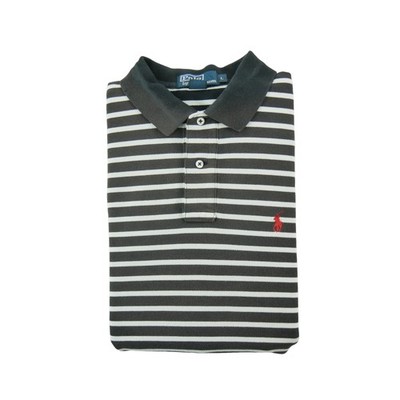 Polo Ralph Lauren Herren Kurzarm Polo Grau Größe L #QWE1927