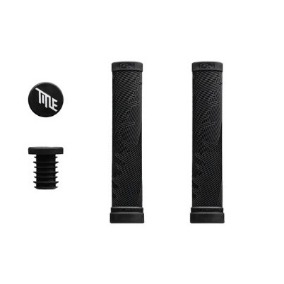 Form Slip-On Bike Handlebar Grips - Black Ribbed Comfort - Durable Design 6690₽