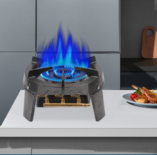  LPG Cast Iron Gas Burner Ring Cast Iron Boiling Cooker Stove w/ 3 Taps UK