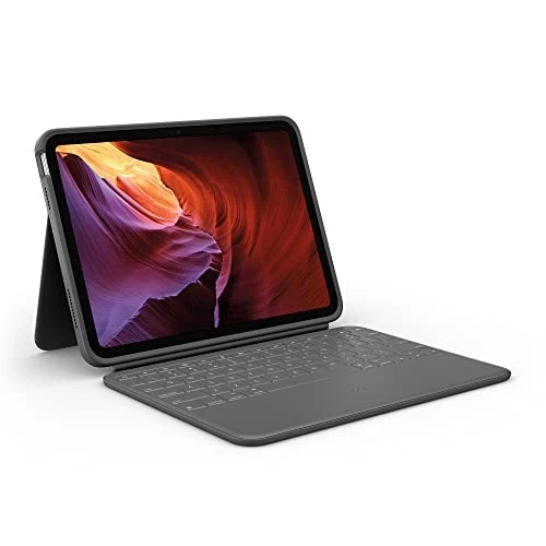 Logitech Rugged Folio - Tablettoetsenbord - Geschikt voor iPad (10 gen) - FR Aze
