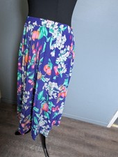 Vintage Lightweight Floral Pleated Skirt