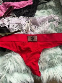 Victoria's Secret  & Pink  Set Of 6  Random Lot Sexy Thong Panty NEW with TAGS