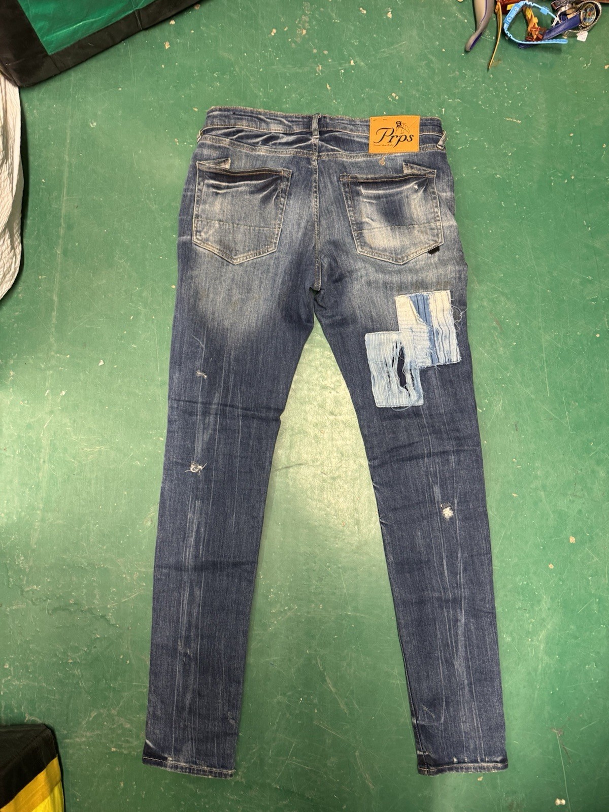 Prp Jeans Size 32 Men Patch Work - image 2