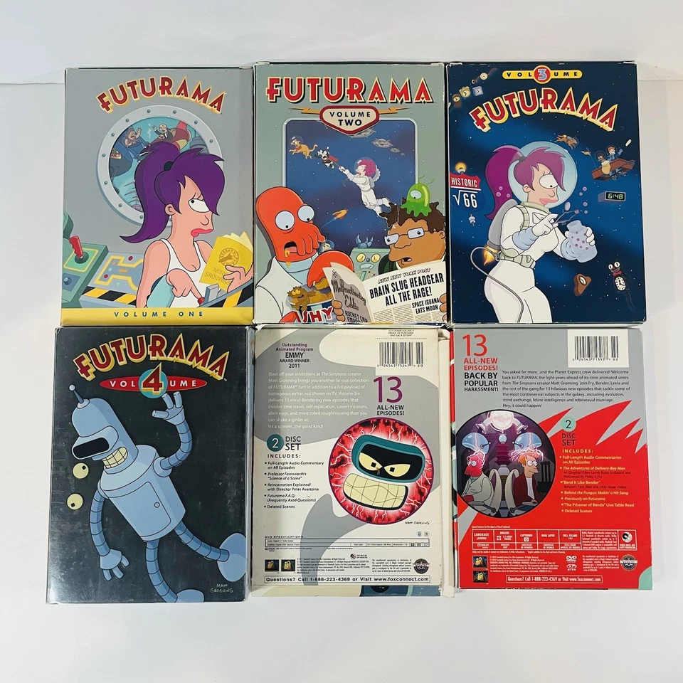 Futurama: Volumes 1–8 + 4 Movies (DVD Lot) - MUST READ!! - Image 3 of 4