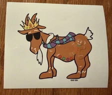 GOAT USA Gingerbread Goat; *Lt.Brown*; Goat Sticker; Single Sticker; Brand New!