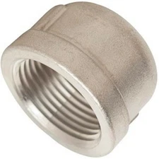 1-1/4 316 Stainless Steel Pipe Cap 10 Pieces