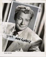 1955 Press Photo "Jack Benny" radio show comedian Frank Fontaine - pio41411