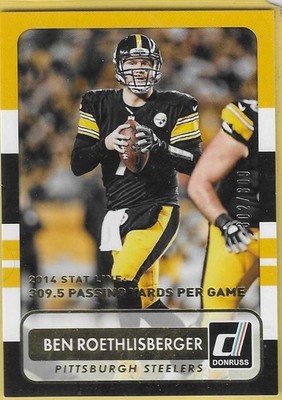 2015 Donruss Stat Line Ben Roethlisberger Steelers 302/309
