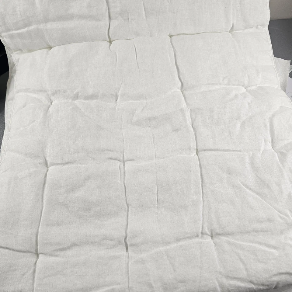 Sofá acolchado West Elm superpuesto 84”x32” blanco nuevo con etiquetas, SIN PAQUETE (ESTANTE 1) Foto 4 de 4