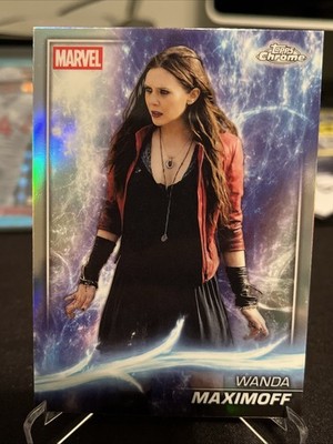 Wanda Maximoff 2025 Topps Chrome Marvel Refractor #52 SP Avengers BCX-656