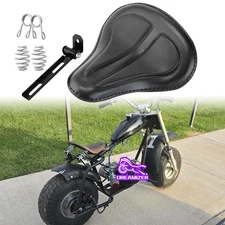 Leather Motorcycle Driver Solo Seat Spring Saddle For Baja Warrior 200 Mini Bike