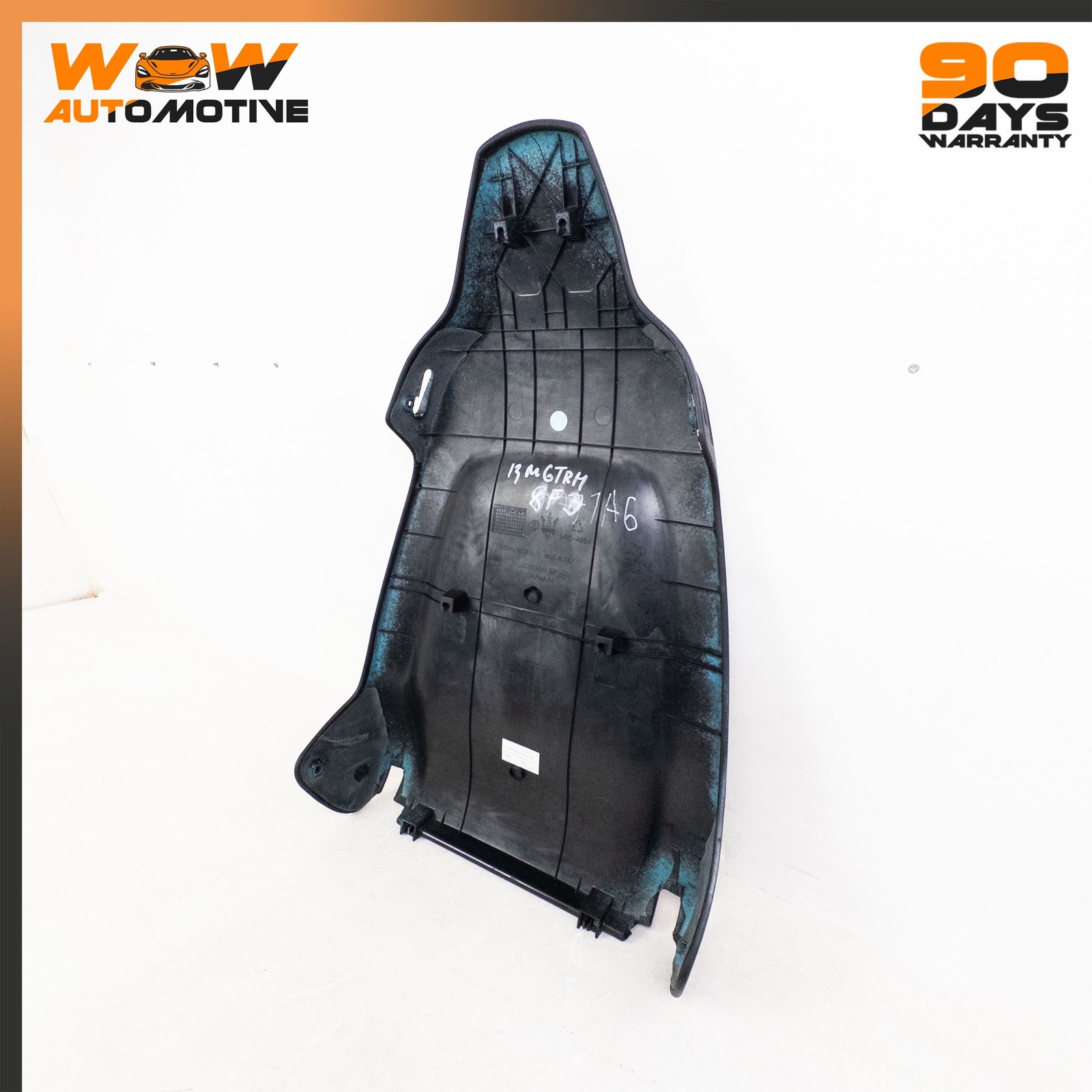 12-19 MASERATI GRANTURISMO S FRONT RIGHT PASSENGER SIDE SEAT BACK PANEL COVER OE