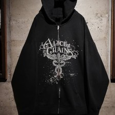 Retro ALICE IN CHAINS Zip-up Hoodie Gift For Fan S-5XL