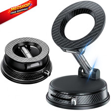 Fclvd Magnetic Car Phone Holder, 360  Adjustable Vacuum Dashboard and Black