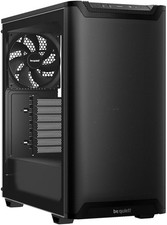 Pure Base 501 Black PC Case | 2 Preinstalled Quiet Fans | Mid Case | USB 3.2 Gen