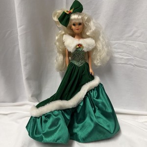 Barbie Green Velvet Dress | eBay