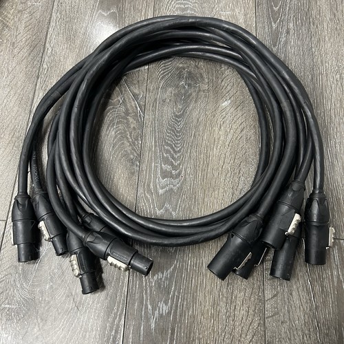 Lot Of 5 Neutrik Powercon True1 5 Ft Extension Jumper Cable 20A 250 Used