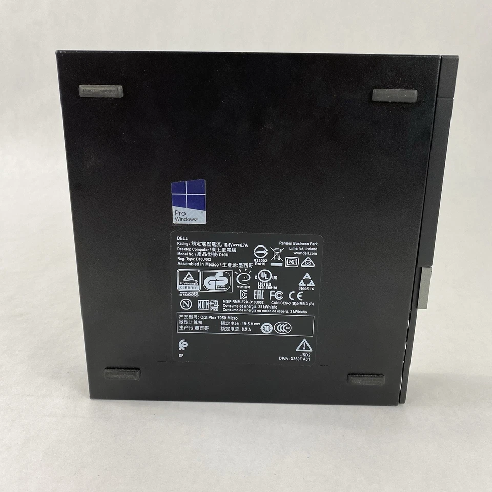 Dell OptiPlex 7050 Micro Intel Core i5-6500 3,2 GHz 8 GB de RAM Sin HDD/OS/AC LEER Foto 4 de 4