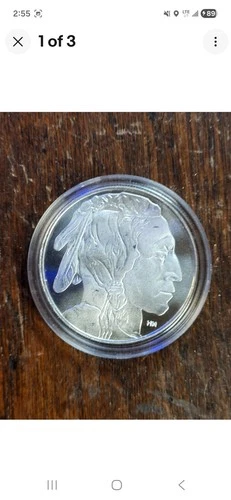 1 oz 999 Silver Buffalo Round Coin Highland Mint