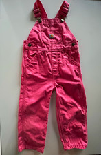 Carhartt Pink Canvas Overalls Toddler 3T Workwear Dungarees