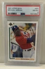1991 Upper Deck Michael Jordan Rookie RC Baseball PSA 8 Centered Fresh Grade! 🔥