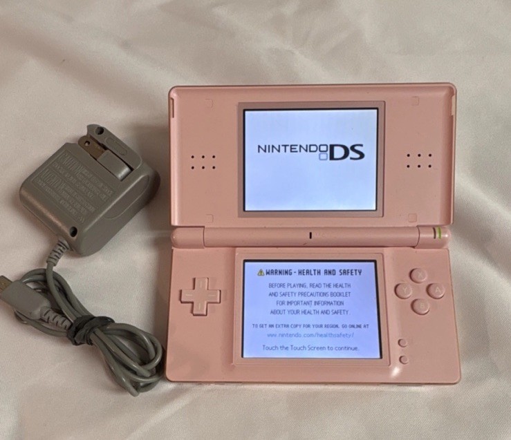 Nintendo DS Lite Handheld Console - CORAL PINK / PEACH - VERY NICE OEM - TESTED