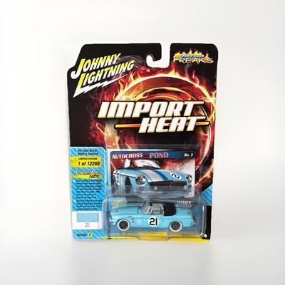 Johnny Lightning Import Heat 1963 MG MGB White Lightning CHASE ~RARE~