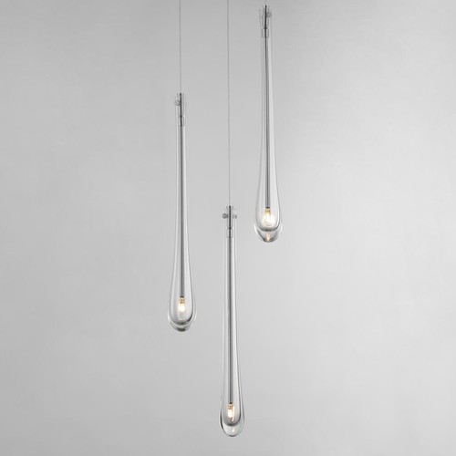 ET2 Contemporary Lighting E24213-122SN Stillo Pendant Satin Nickel - Picture 2 of 9