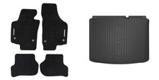 Frogum Fußmattensatz Autoteppich + Kofferraumwanne für Seat Leon 1P1