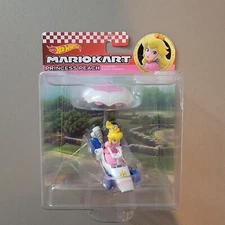 Hot Wheels Mario Kart - PRINCESS PEACH: B-Dasher + Peach Parasol, Die-Cast
