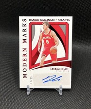 2020-21 Immaculate Danilo Gallinari AUTO /25 “MODERN MARKS” RED COLOR MATCH SSP!