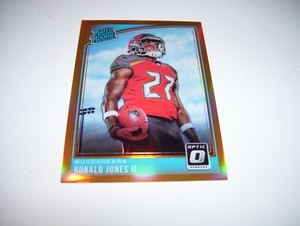 2018 Donruss Optic Ronald Jones II RC Orange Prizm Rated Rookie #d /199 Tampa 
