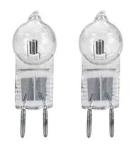 2x Capsule G4 Bulbs Light 50w 12V Halogen GY6.35 2 Pin 2900K Clear Lamp UV Stop
