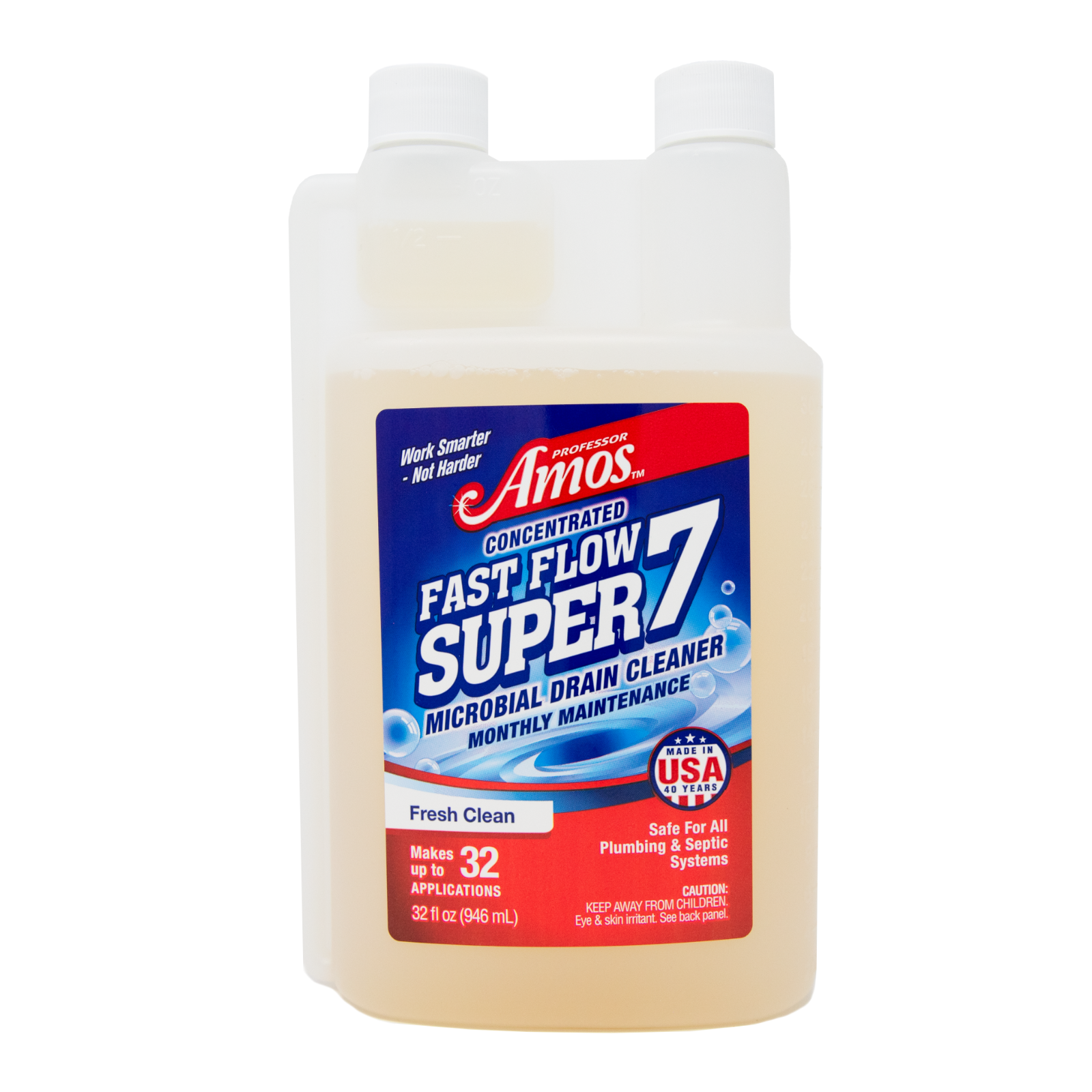Professor Amos' Fast Flow Super 7 Microbial Drain Cleaner 32 oz. eBay