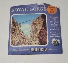 View Master Royal Gorge National Monument Colorado Mountains 3 Reel Packet A323