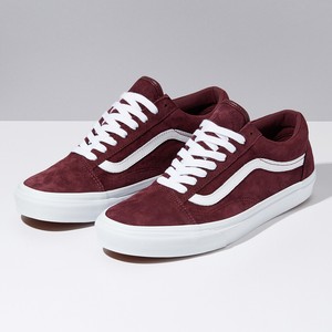 vans low top burgundy