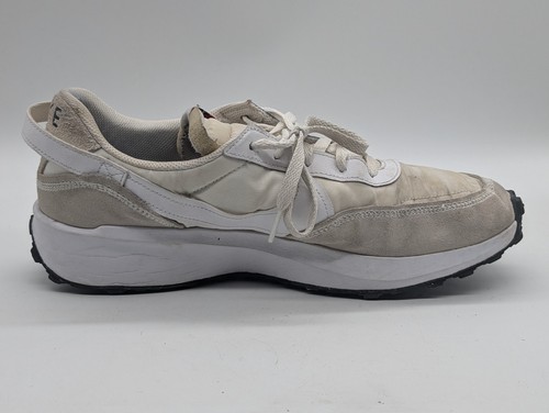 Scarpe da ginnastica Nike DH9522-101 da uomo taglia 10 bianche waffle debutto retrò scamosciate vintage - Foto 5 di 8