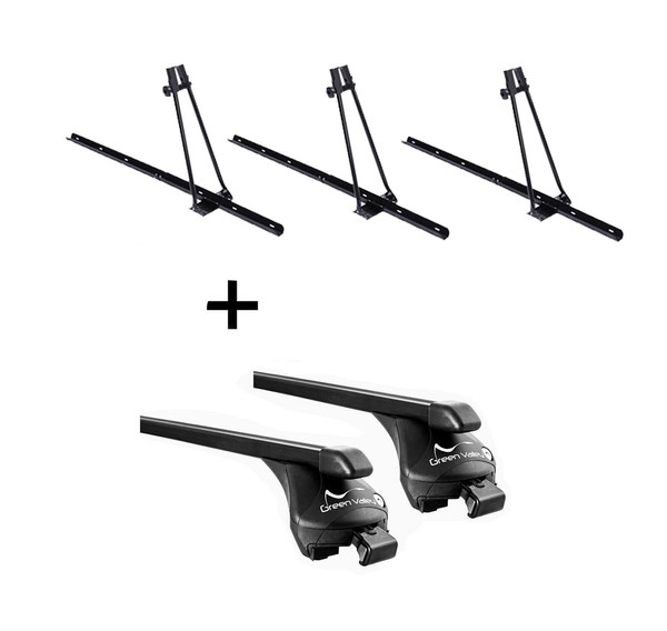 3X FahrradträGer Orion+RelingträGer Quick Stahl L FüR FüR FüR Seat Altea XL 06-1-image