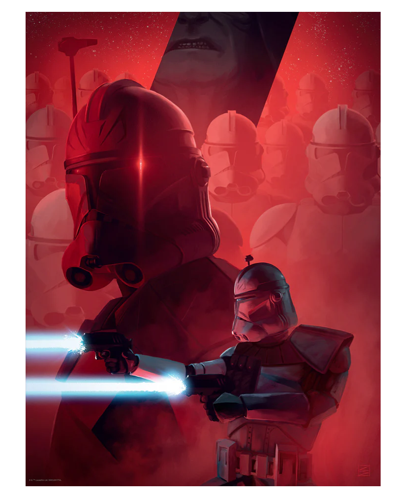 Star Wars The Clone Wars Arc Trooper Poster Lithograph Print