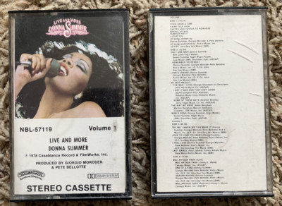 Donna Summer Cassette Tapes Live and More CRC NBL-57119 Volume I