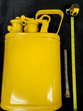 QTY 1 NEW VINTAGE EAGLE 1 GALLON LABRATORY YELLOW 1 GALLON CAN NOS MADE IN USA