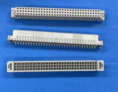 5J 2-pcs AMP 5536418-5 96 POS Female Connector Socket DIN 416123 Row Euro Card