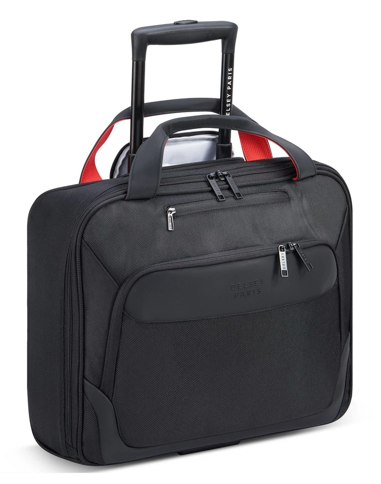 DELSEY PARIS Parvis Plus 2 Rolls Trolley-Boardcase Trolley Black schwarz rot - Bild 2 von 4