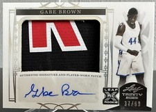 2022-23 Leaf Trinity Basketball Gabe Brown XRC Rookie Auto Patch #/99 PA-GB1 RPA