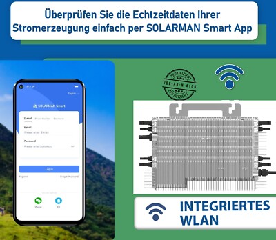 3 x Deye Wechselrichter 2000W SUN-M200G4-EU WIFI Balkonkraftwerk