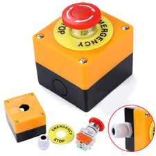 Emergency Stop Shut Off Push Buttons Switch 1NO + 1NC e-stop Push Button