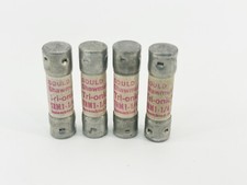 New Lot of 4 Ferraz Shawmut TRM1-1/4 Time Delay Fuse 1.25A 250V - No Box