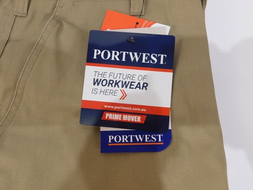 (PW87K)Portwest Mens Prime Mover Cargo Pants Taped Cotton Work MP700 size 87R - Picture 9 of 11