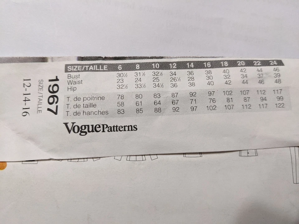 Vogue American Designer sewing pattern Calvin Klein 1967 jacket pants top - Image 4 of 4